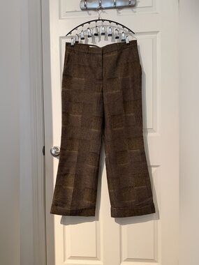NWT Steilmann Wool-Blend Patchwork Wide-Leg Pants – Size 14